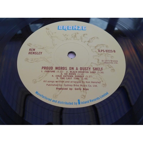 389 - Ken Hensley – Proud words on a dusty Shelf UK 1st press LP ILPS 9223 A-1 and B-1 EX