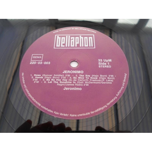 397 - Jeronimo – Jeronimo  German LP record Bellaphon 220-03-003 A-1 IP and B-1 IP EX+