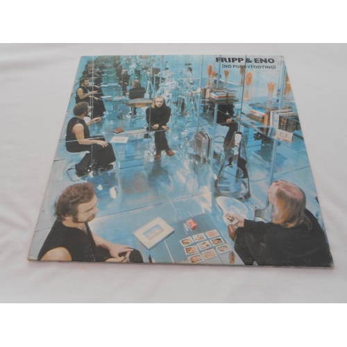 408 - Fripp & Eno – No Pussyfooting UK 1st press record LP HELP 16 A-1U and B-1U EX+