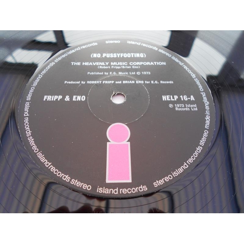 408 - Fripp & Eno – No Pussyfooting UK 1st press record LP HELP 16 A-1U and B-1U EX+