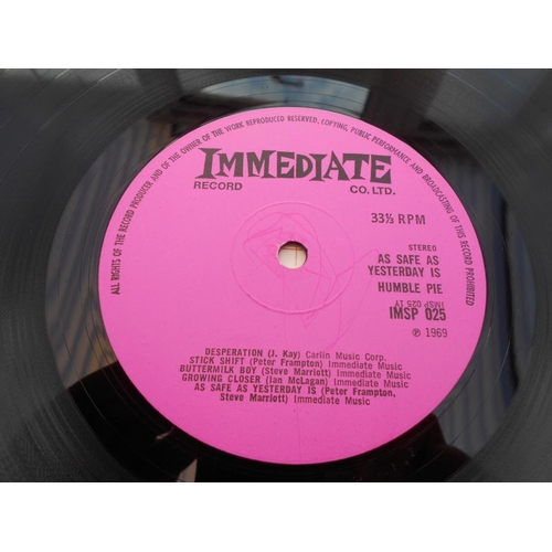 411 - Humble Pie – As Safe as Yesterday is. UK 1st press LP record IMSP 025 1Y and 2Y EX+