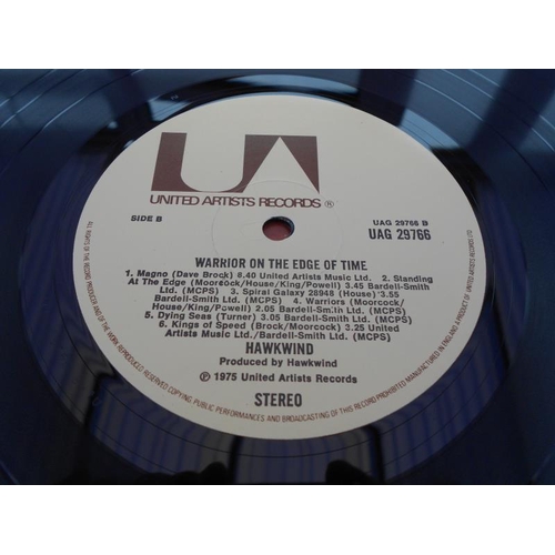 428 - Hawkwind – Warrior on the edge of time. UK 1st press LP Record UAG 29766 A-1U & B-1U NM A PORKY PRIM... 