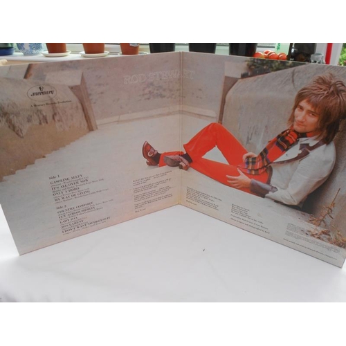 448 - Rod Stewart- Gasoline Alley UK Vertigo Swirl LP record  6360 500 1Y-1 and 2Y-1EX +