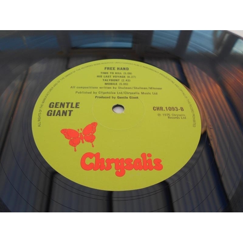 450 - Gentle Giant – Free Hand. UK 1st press LP record CHR 1093 A-1U and B-1U NM