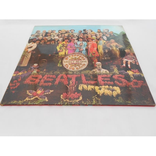 461 - The Beatles Sgt Peppers UK 1st press LP record PMC 7027 XEX 637-1 and XEX 638-1 EX