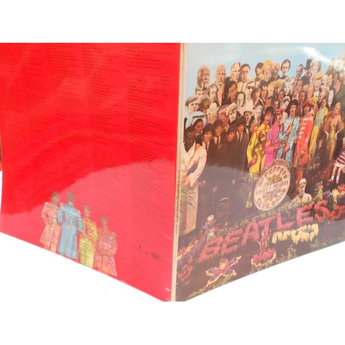 461 - The Beatles Sgt Peppers UK 1st press LP record PMC 7027 XEX 637-1 and XEX 638-1 EX