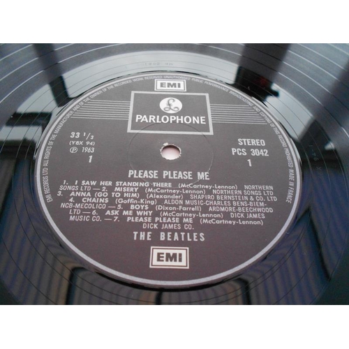 466 - The Beatles – Please Please Me France LP record  PCS 3042 A and B NM