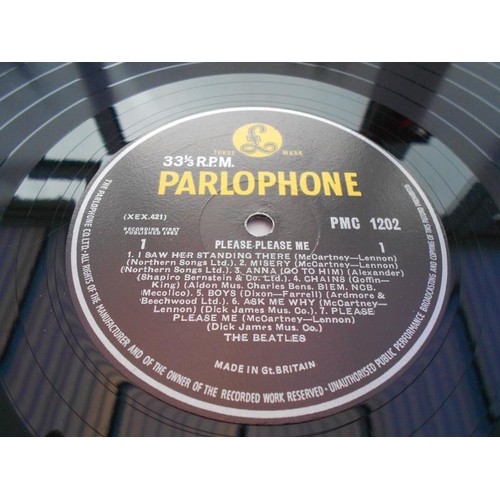 467 - The Beatles – Please Please Me UK 1st press PMC 1202 XEX 421- 1N and XEX 422- 1N EX+