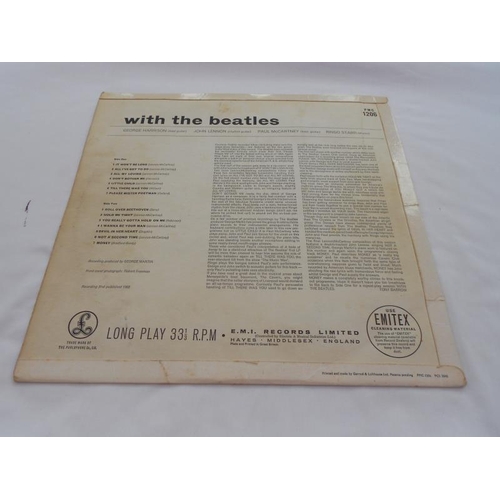 470 - The Beatles – With the Beatles. UK record LP PMC 1206 XEX 447-7N and 448-7N EX+