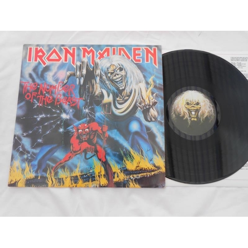 535 - Iron Maiden  and AC-DC Collection of 4LP’s and 12” 45 EX - VG+