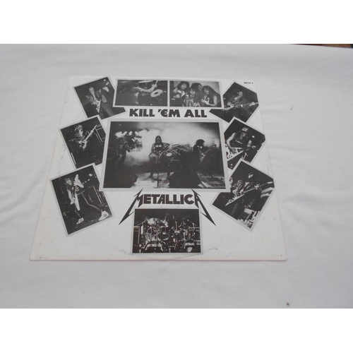 538 - Metallica - Kill ‘em all French record LP MFN 7 7B1 and 7A1 NM