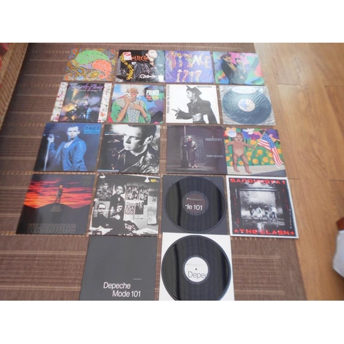 645 - Collection Prince, Numan Clash, and Depecho Mode of 15 LP’s and 12” 45s Depeche Mode Strumm 101 Clas... 