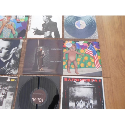 645 - Collection Prince, Numan Clash, and Depecho Mode of 15 LP’s and 12” 45s Depeche Mode Strumm 101 Clas... 