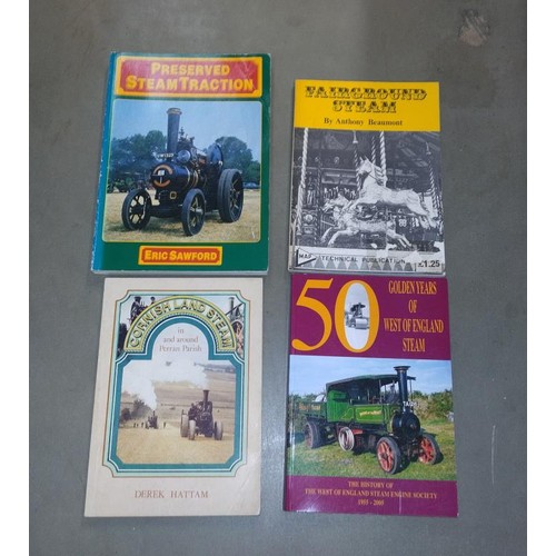 1179 - A good lot of reference books on steam engines, fairs, tractor engines etc.