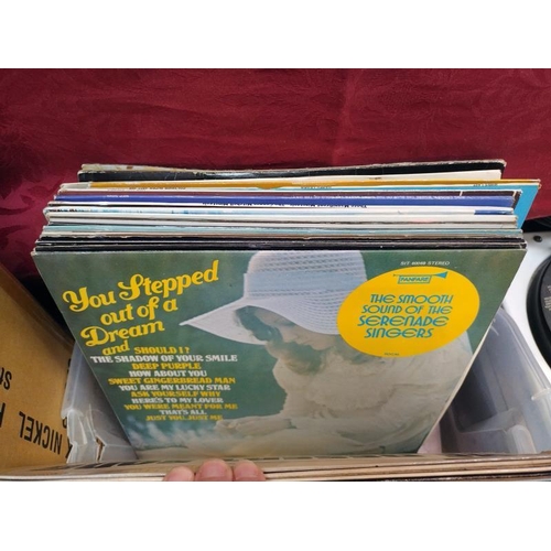 22 - A quantity of LP records including Abba, Orchestral & Bing Crosby etc.