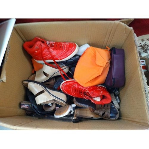 43 - A quantity of shoes & bags etc.