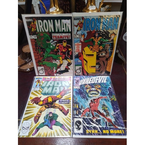 A quantity of marvel comics including 23 x Iron Man, Daredevil ...