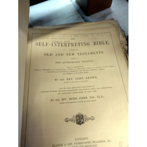 75 - 2 personalised copies of the bible 1804 & 1844