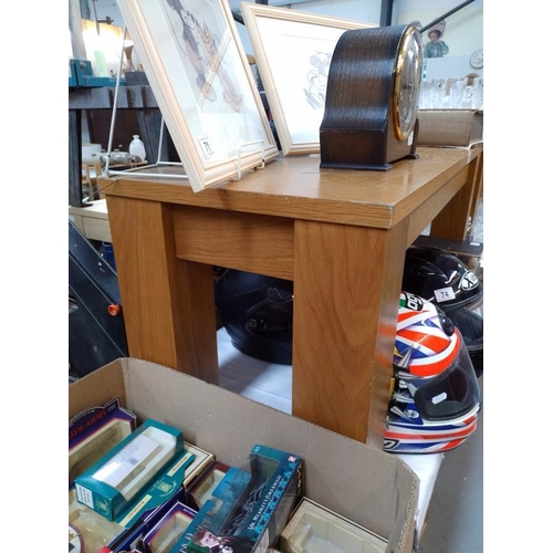 76 - A teak style coffee table