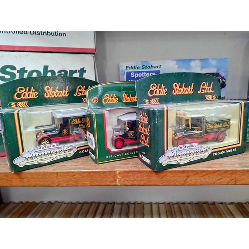 1122 - 11 Atlas editions & Corgi Die cast Eddie Stobart models