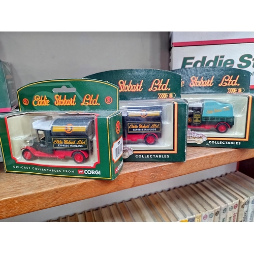 1122 - 11 Atlas editions & Corgi Die cast Eddie Stobart models