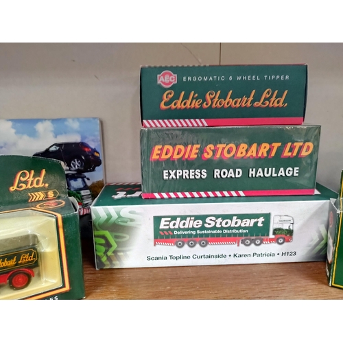 1122 - 11 Atlas editions & Corgi Die cast Eddie Stobart models