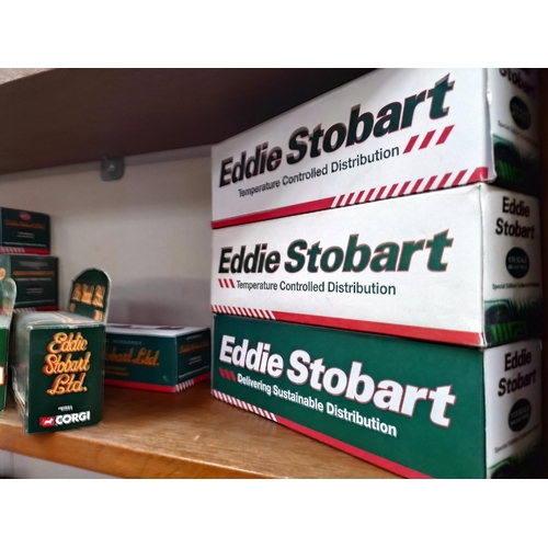 1122 - 11 Atlas editions & Corgi Die cast Eddie Stobart models