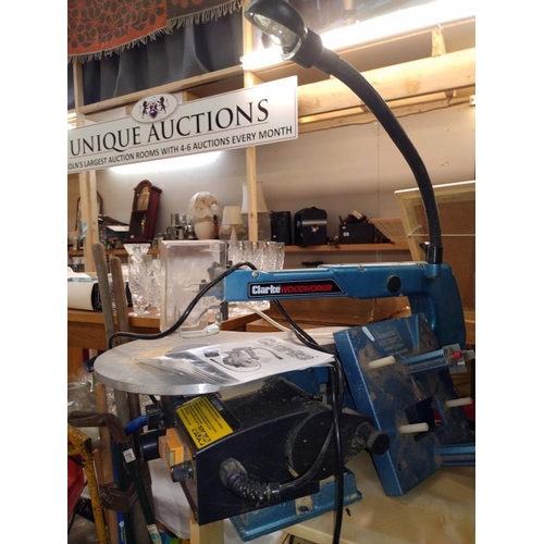 111 - A Clarke CSS400c variable speed scroll saw.