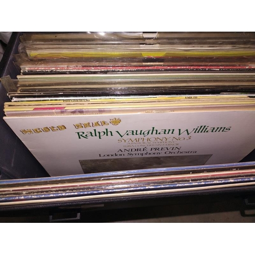 128 - A box full of progressive rock LP's including Vangelis.