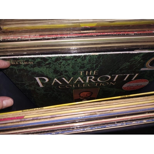 128 - A box full of progressive rock LP's including Vangelis.