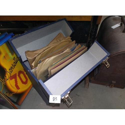 95 - A vintage case containing classical 78s