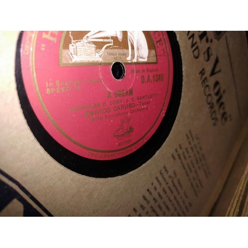 95 - A vintage case containing classical 78s