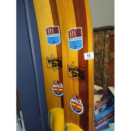 11 - A pair of Kangaroo combo water ski's (collect only)