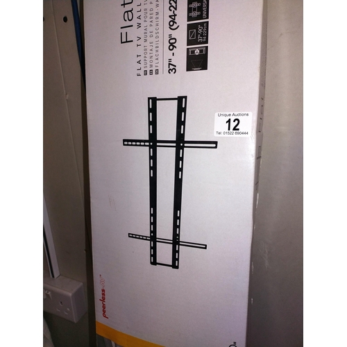 12 - A boxed flat tv wall mount