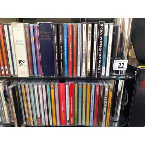 22 - A large selection of music cd's
