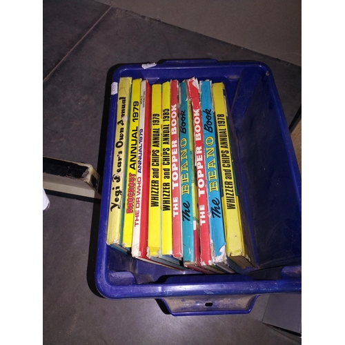 24 - 3 boxes of children's books and annuals 1930's onwards