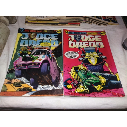 41 - A quantity of comics, Judge Dredd and 2000AD