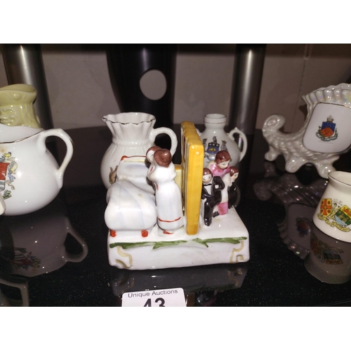 43 - A quantity of crested china including fairing etc
