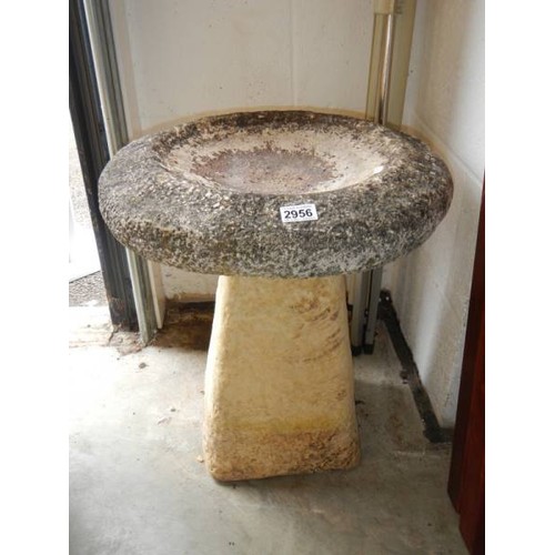 2956 - A mid 20th century bird bath, COLLECT ONLY.