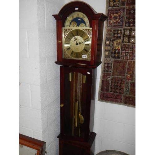 2958 - A modern moon phase long case clock with multi chimes, Fenclocks of Suffolk, 179cm tall, COLLECT ONL... 