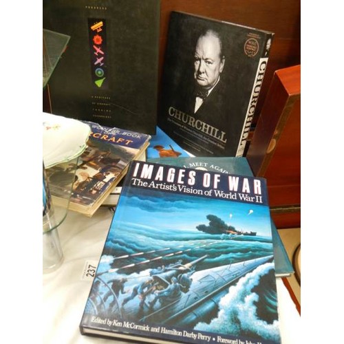 237 - 7 war related books including Churchill.