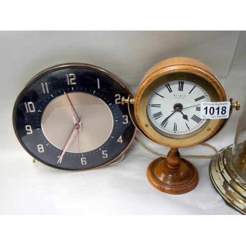 1018 - A quantity of mantle clocks including Anniversary. Collect Only.