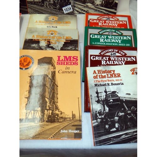 1034 - A quantity of railway books