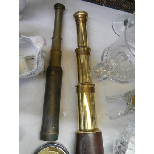 1059 - 3 brass telescopes