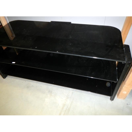 1101 - A black TV stand.
Collect Only.