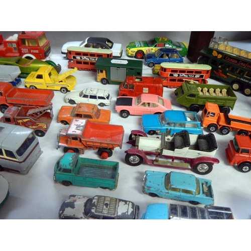 1124 - A selection of old Dinky & other toy cars etc.