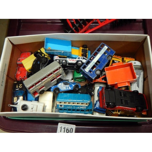 1160 - A plastic crate of collectors toys