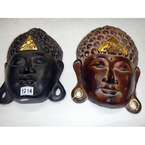 1214 - 2 Buddha face masks