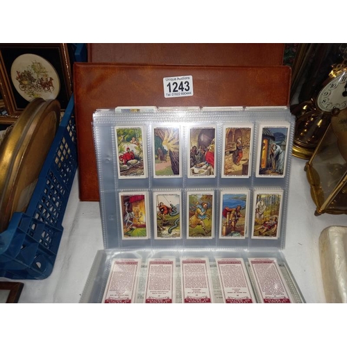 1243 - A good album & many sets of tea/cigarette cards in plastic covers