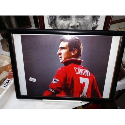 1248 - A collection of framed footballer pictures